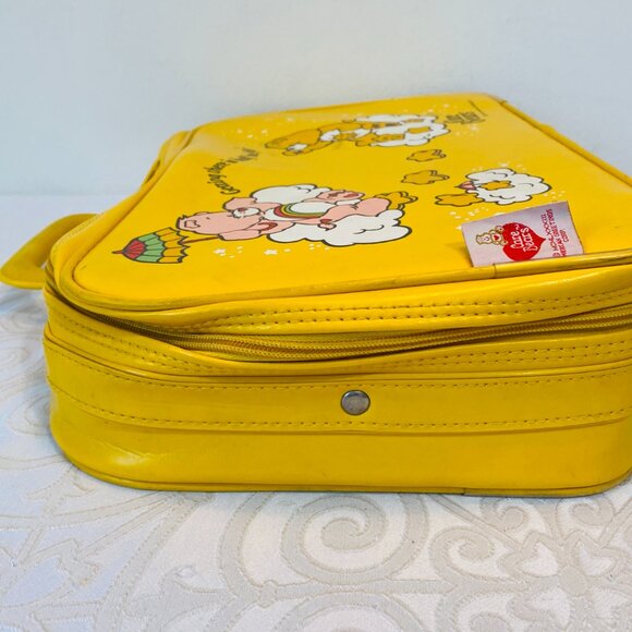 (3) VNTG 1983 Care Bears:Yellow Suitcase + 6" Plush Cheer & Funshine(Match Case) - Picture 5 of 8
